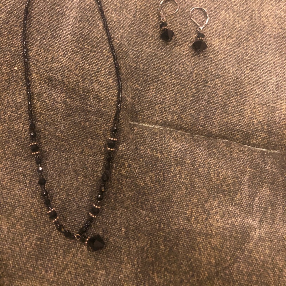 Necklace and earrings